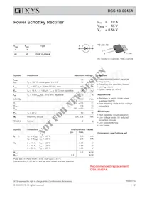 DSS10-0045A Datasheet Cover