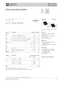 DSS10-01AS-TUB Datasheet Copertura