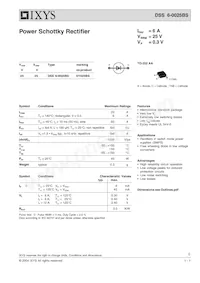 DSS6-0025BS-TRL Datasheet Copertura