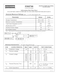 FDH700_T50R Datasheet Copertura