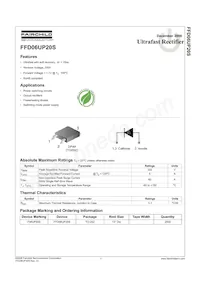 FFD06UP20S Datasheet Cover