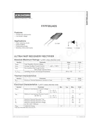 FFPF06U40STSTU Datasheet Copertura