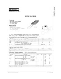 FFPF10U120STU Datasheet Cover