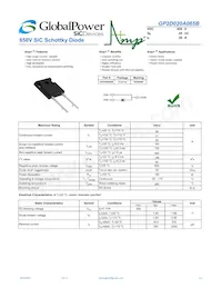 GP2D020A065B Datasheet Cover
