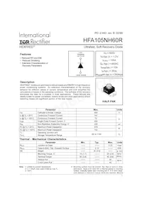 HFA105NH60R Datasheet Cover