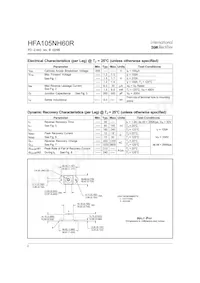 HFA105NH60R Datasheet Page 2