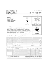 HFA140NH60 Datasheet Copertura