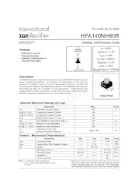 HFA140NH60R Datenblatt Cover