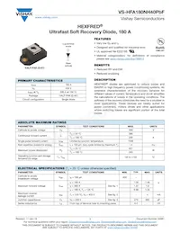 HFA180NH40 Datasheet Cover