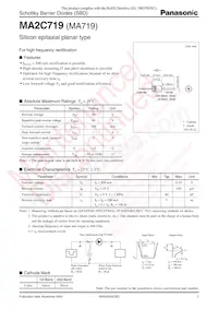 MA2C71900A Datasheet Cover