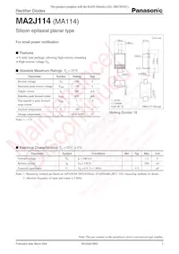 MA2J11400L Datasheet Cover