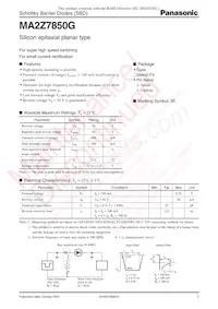 MA2Z7850GL Datasheet Cover