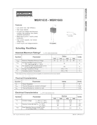 MBR1650 Datasheet Cover