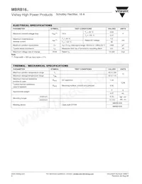 MBRB1645 Datasheet Page 2