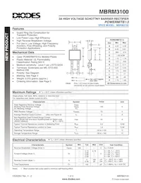 MBRM3100-13 Datasheet Cover