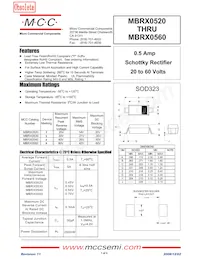 MBRX0560-TP Datenblatt Cover
