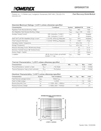 QRS0620T30 Datasheet Page 2