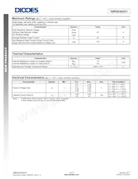 SBR20A45D1-13 Datasheet Pagina 2