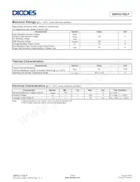 SBR3U150LP-7 Datasheet Page 2