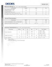 SBR8M100P5-13D Datasheet Pagina 2