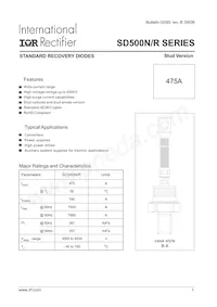 SD500R40PSC Datasheet Cover