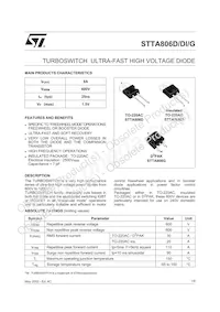 STTA806G-TR Datasheet Copertura
