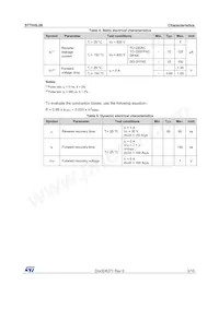 STTH5L06B Datasheet Page 3
