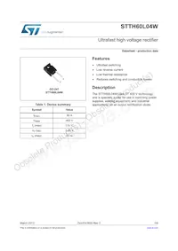 STTH60L04W Datasheet Cover