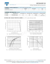 VBT2045BP-E3/4W Datasheet Page 2