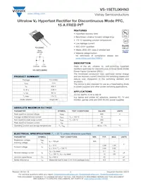 VS-15ETL06HN3 Datasheet Cover