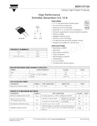 VS-MBR10T100 Datasheet Cover