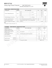 VS-MBR10T100 Datasheet Page 2