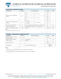 VS-MBR160TR Datasheet Pagina 2