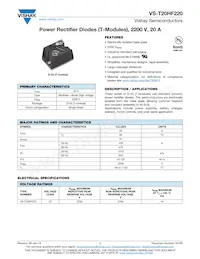 VS-T20HF220 Datasheet Cover