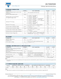 VS-T20HF220 Datasheet Pagina 2