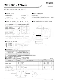 XBS203V17R-G Datasheet Cover
