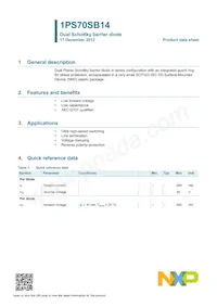 1PS70SB14 Datasheet Page 2