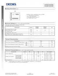 B250BE-13 Datasheet Page 2