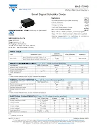 BAS170WS-E3-18 Datasheet Cover