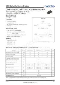 CDBW0520L-HF Datenblatt Cover