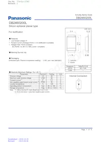 DB2460200L Datasheet Cover