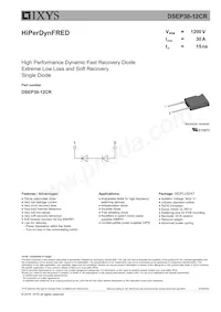 DSEP30-12CR Datasheet Cover