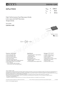 DSEP60-12AR Datasheet Cover
