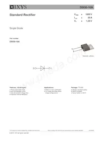 DSI30-16A Datasheet Cover