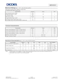 MBR0580S1-7 Datasheet Page 2