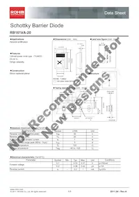 RB161VA-20TR Datenblatt Cover