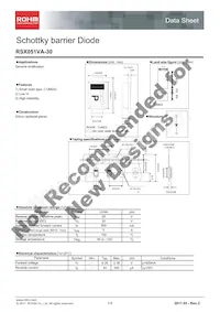 RSX051VA-30TR Datasheet Cover