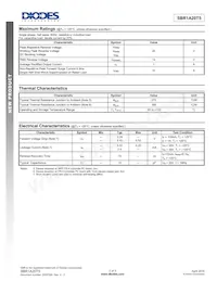 SBR1A20T5-7 Datasheet Pagina 2