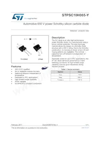 STPSC10H065DY Datasheet Cover