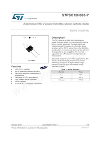STPSC12H065DY Datasheet Cover